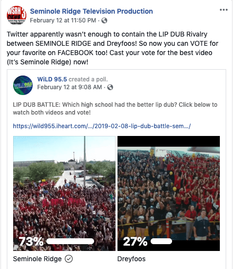 LIP DUB 2019 POLL WIN